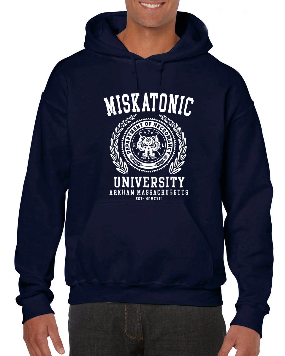 2018 модные толстовки с капюшоном Miskatonic University Cthulhu Lovecraft Новая креативная толстовка