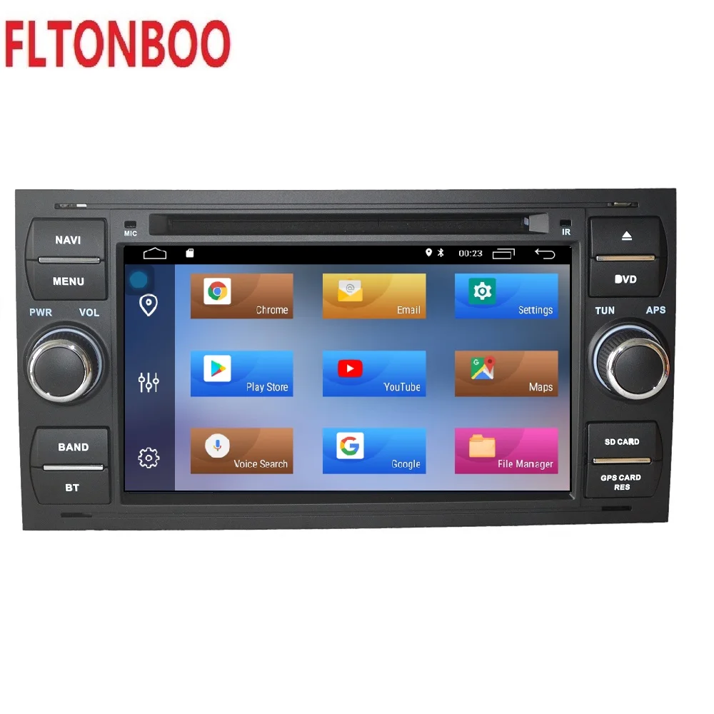 Perfect 7" Android 9 Car GPS Navigation radio dvd player for Ford focus s-max ,bluetooth,steering wheel,16GB ROM,free map 2