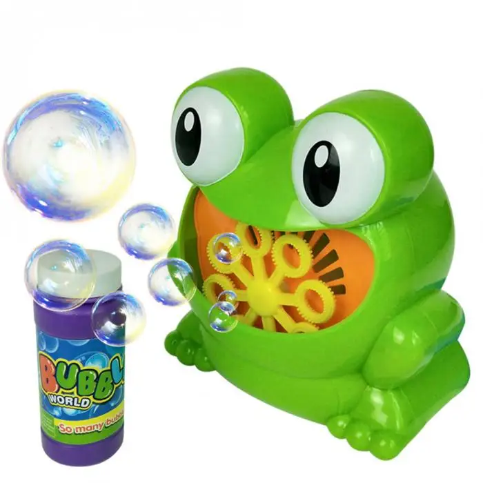 Детская Машина для выдувания пузырьков, автоматическая форма лягушки, подарок на день рождения NSV775