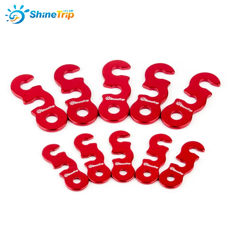

10pcs Tent Rope Buckles Outdoor Camping Wind Rope Stopper Wigwam Awning Adjust Buckle Large