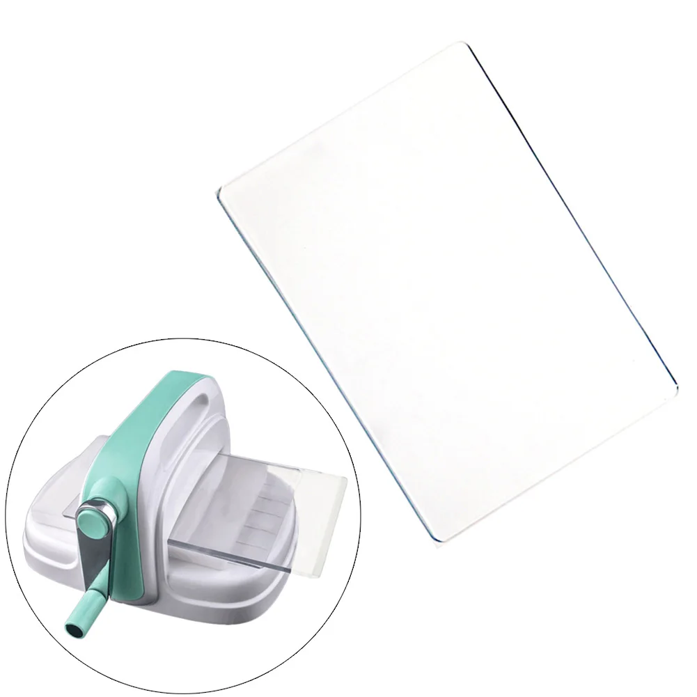

Transparent Acrylic Sheet Rectangle Clear Plastic Sheet for Cutter Die Embossing Machine LBShipping