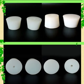 

1pc Silicone Rubber Stopper Grade Wine Collection Wine Stoppers Silicone Plug with Hole for Airlock Valve Bubbler