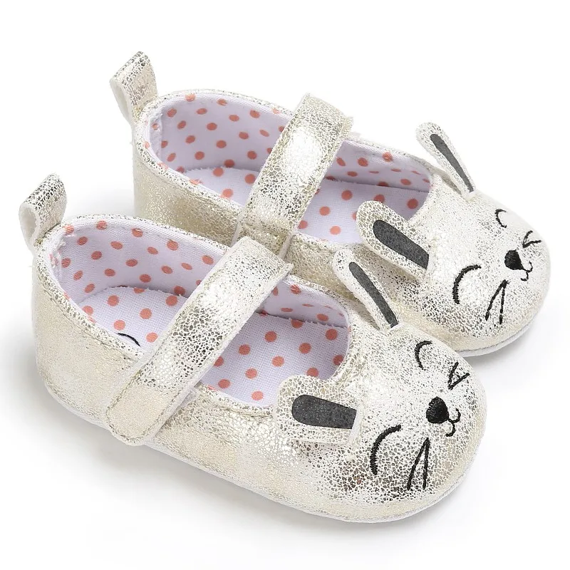 

new Toddler Newborn Baby Shoes First Walkers Cartoon Cat Shoes Crib Bebe Girls Princess Ballet Soft Soled Anti-Slip Footwear