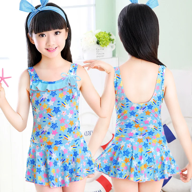 

Baby Girl Swimwear Bownot Solid Ruffled Swimming Suit Costume Beach Bathing Swimming Wear for Children Children's Swimwear