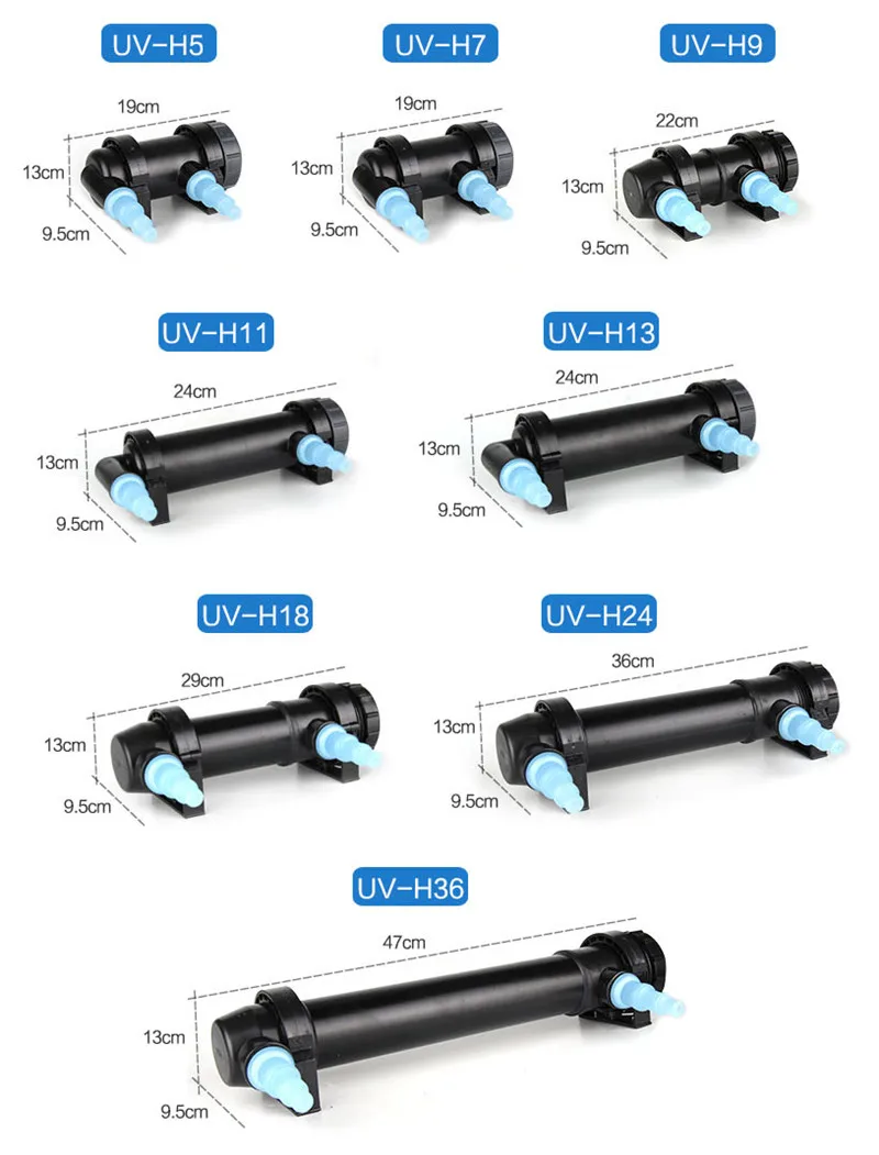 JEBO Jiabao UV-H бактерицидная лампа для аквариума внешняя Ультрафиолетовая лампа для стерилизации аквариума оборудование для дезинфекции
