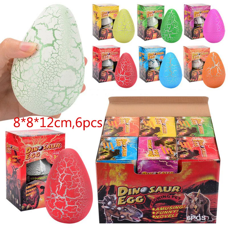 WHOLESALE LOT 24 HATCHING PET DINOSAUR EGG GROWING HATCH LARGE 3/" JURASSIC WORLD