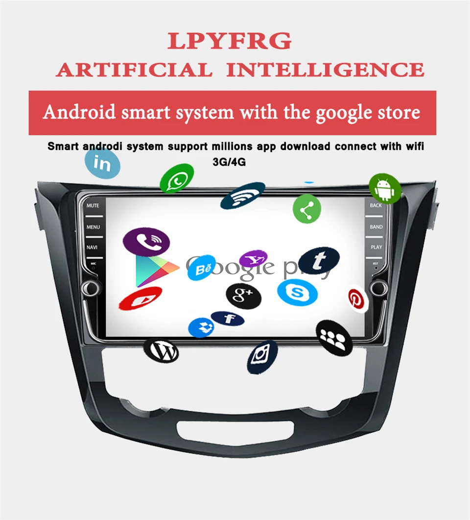 Flash Deal 9 Inch Android 9.1 For Nissan X-Trail Rogue Qashqai Xtrail 2014 2015 2016 2017 2018 Car DVD GPS Navigation Head Unit 5