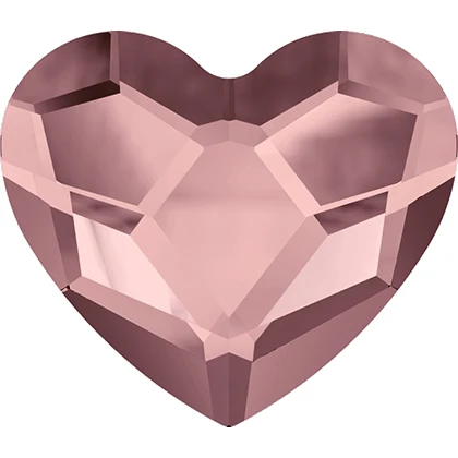 Выберите цвет) стразы Swarovski Elements Heart(2808)(без горячей фиксации)(6 мм, 10 мм, 14 мм - Цвет: Antique Pink (ANTP)