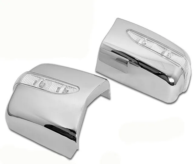 Chrome Side Mirror Cover with LED Side Blinker LHD for