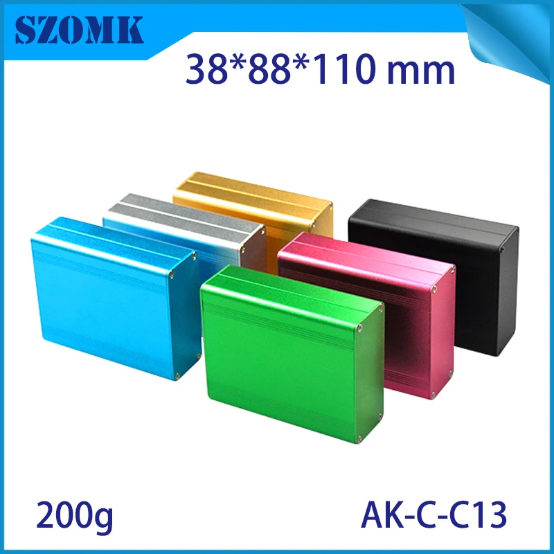 

10 pcs/lot distribution box aluminum profile enclosure aluminium aluminium box electronic 38x88x110 mm