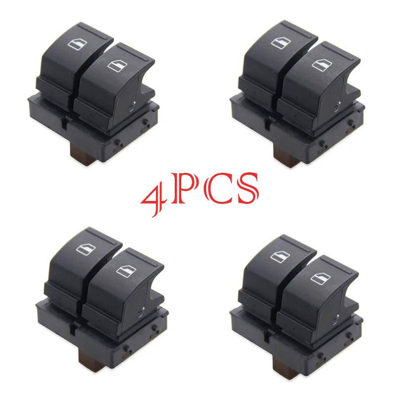 4pcs Electric Control Master Switches Front Power Window Switch