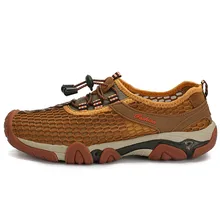 Mortonpart/мужская водонепроницаемая обувь из сетчатого материала; коллекция года; эластичная дышащая обувь; летние мужские пляжные сандалии; кроссовки-амфибия