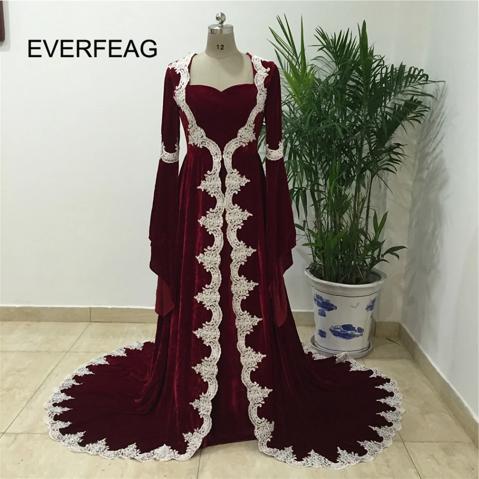 long burgundy robe