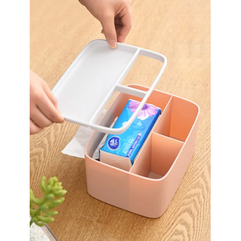  Home office storage Desk Storage Box Multi-functional Remote Control Case Cosmetic Organizer Holder