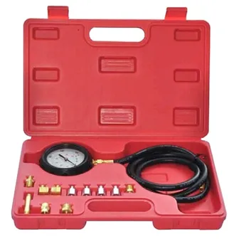 

14 piece Engine Oil Pressure Tester Test Gauge Diagnostic Test Tool Set Kit