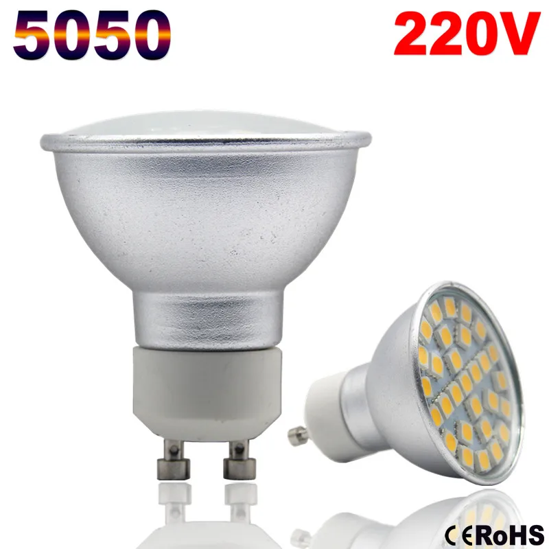 5050 Aluminum Spot LED Lamp 24 27 29LED MR16 220V Lampada LED Spotlight GU10 Candle Lamparas -> Lampada Spot Led 5050 Aluminum Spot LED Lamp 24 27 29LED MR16 220V Lampada LED Spotlight GU10 Candle Lamparas -> Lampada Spot Led