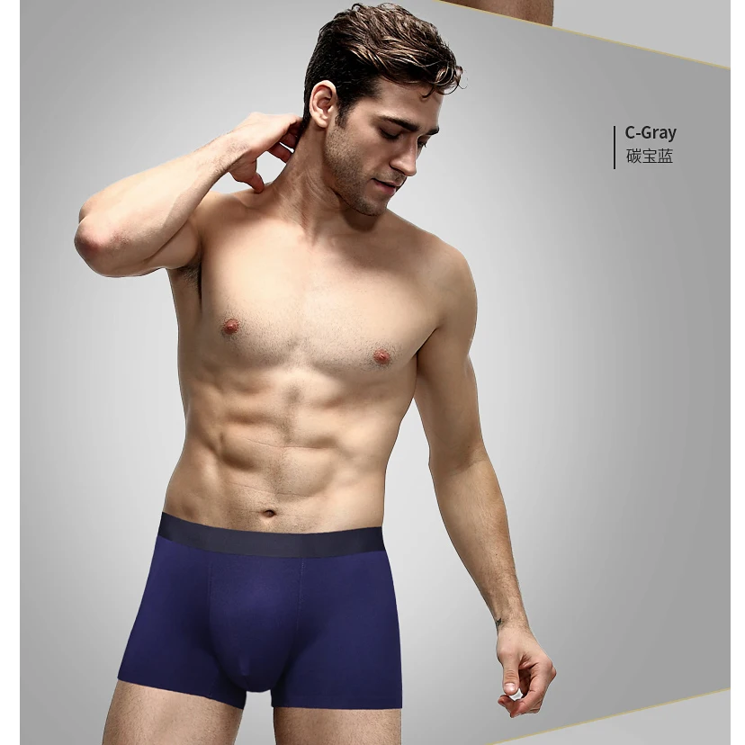 mens underwear Europe and the explosion of modal 3D Middle waisted