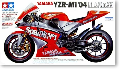 

Tamiya 1:12 Yamaha motorcycle model YZR - M1 & lsquo;4 No. 7 / No. 33, 14100