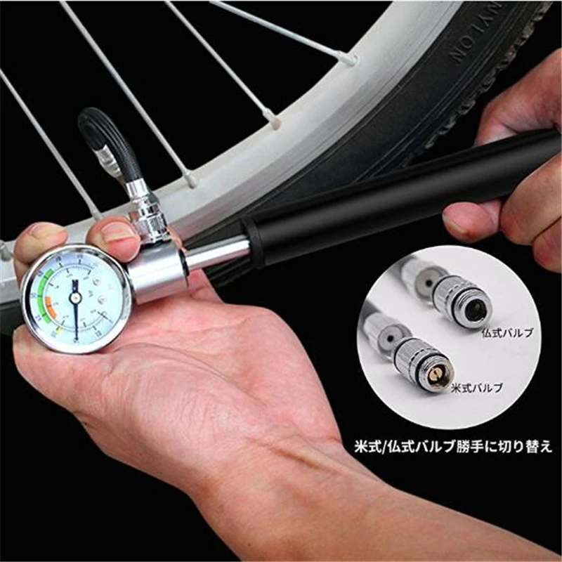 

Portable Bicycle Pump 210PSI Presta/Schrader Road MTB Mountain Bike Pump Cycling Inflator Hand Pump For Bicycle