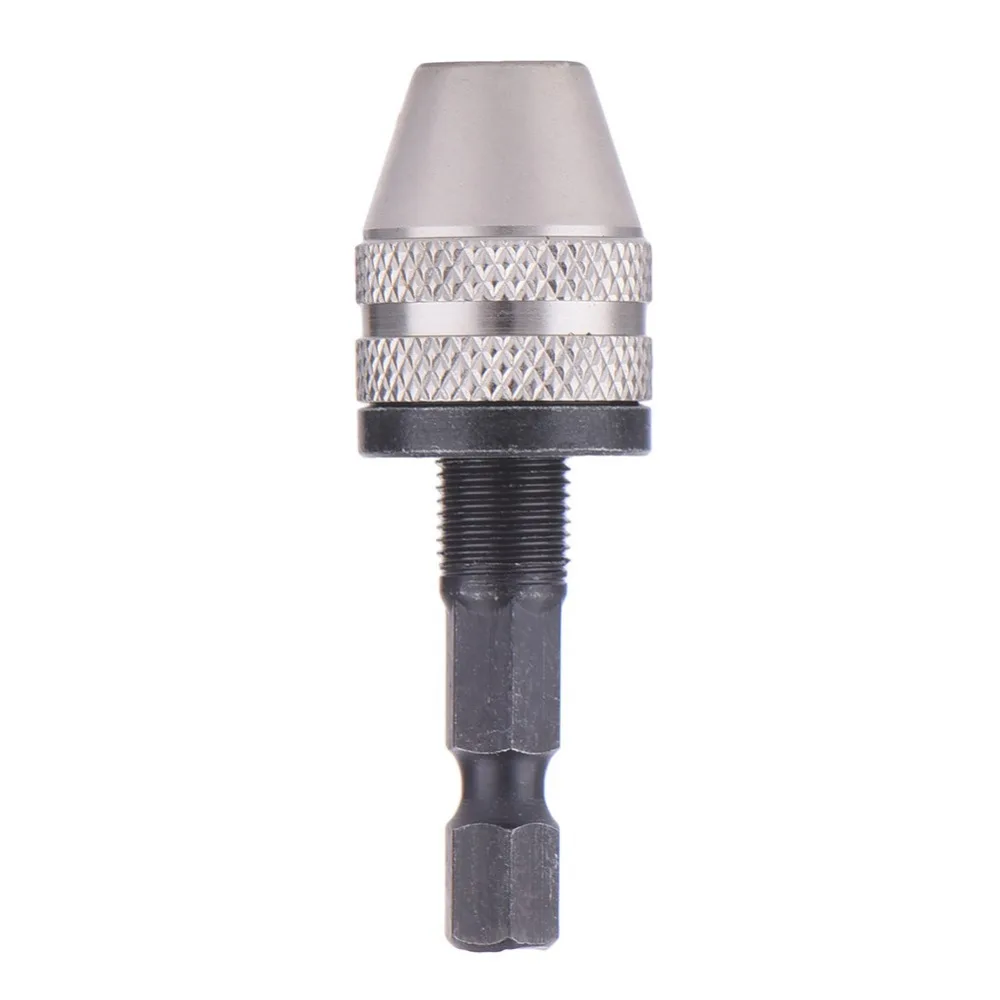 

For 1/4" Keyless Drill Bit Chuck Hex Shank Adapter Converter 0.3mm-3mm Quick Change