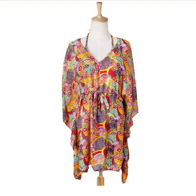 

2016 Beach Cover Up Print Bikini Cover Up Swimwear Women Robe Beach Bathing Suit Cover Ups