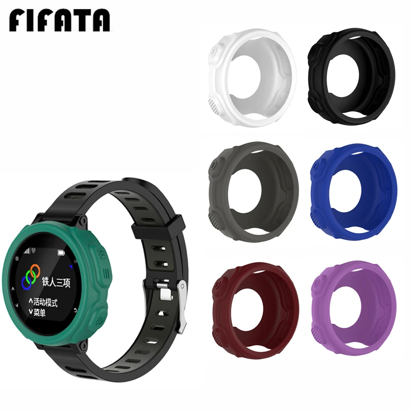

FIFATA For Garmin Forerunner 235 735XT Colorful Silicone Protector Case Cover Protective Shell Replacement Smart Accessories
