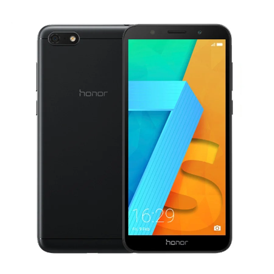 Глобальная версия HONOR 7S DUA-L22 5,45 ''четырехъядерный Android 8,1 смартфон 13 МП 5Мп двойная камера 3020 мАч мобильный телефон - Цвет: Black