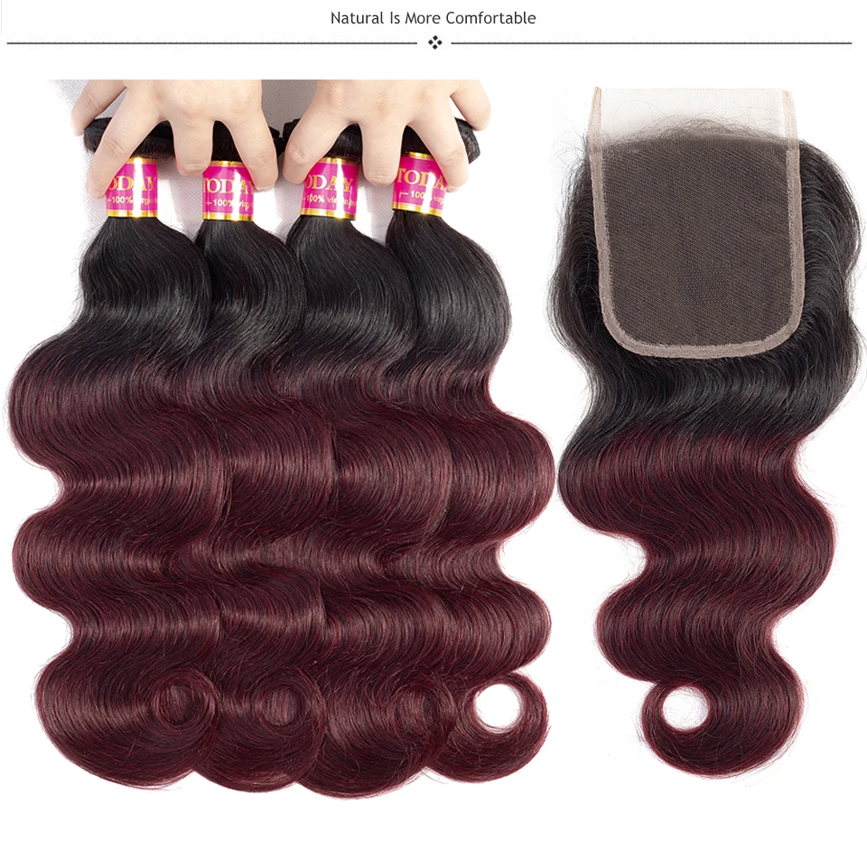 ombre brazilian hair with closure