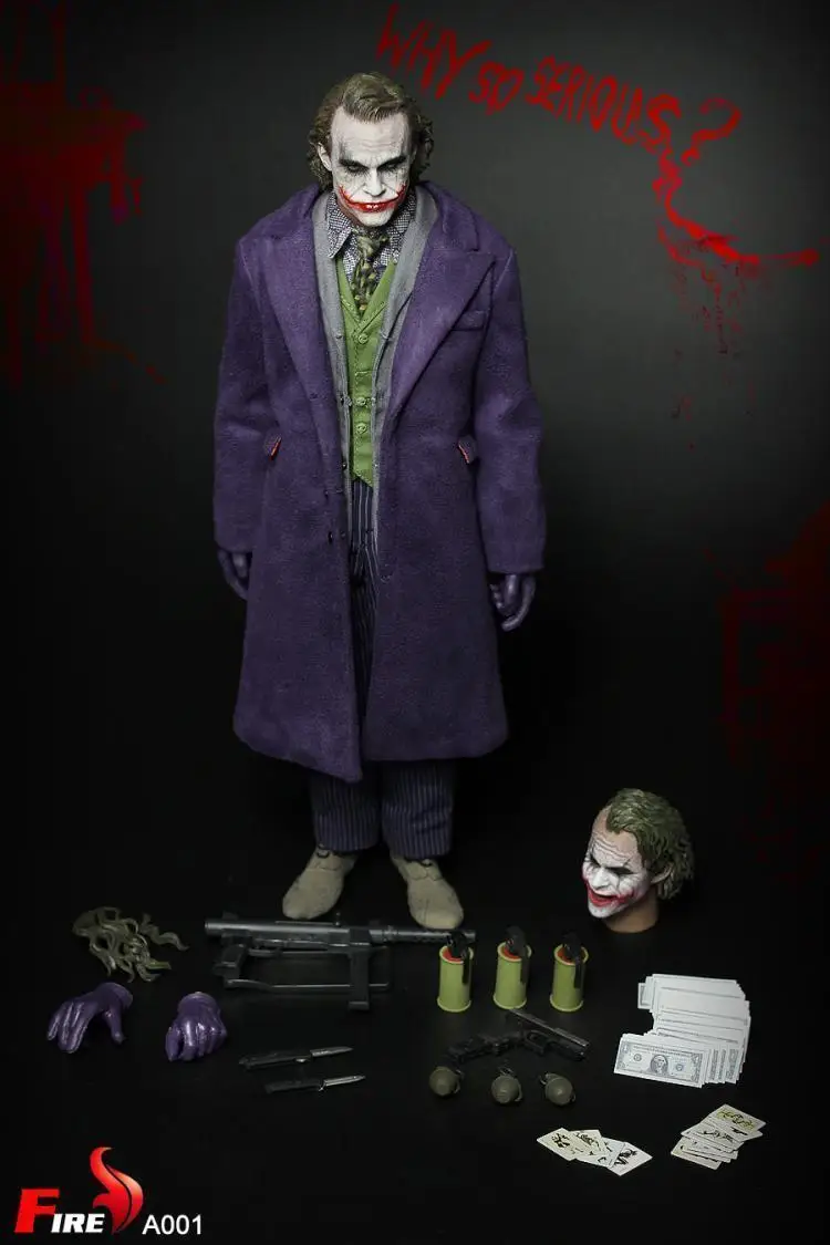 

FIRE A001 1/6 JOKE Heath Ledger THE JOKER with Two Heads 12inch Collectible Action Figures