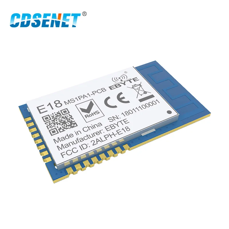 1 шт. 2,4 ГГц ZigBee сеть CC2530 беспроводной rf модуль E18-MS1PA1-PCB SMD 2,4 ГГц pa rf передатчик приемник с PCB антенной