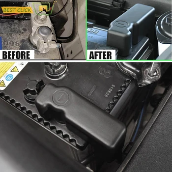 

For Toyota 4Runner Lexus GX460 GX J150 2010-2018 Battery Anode Negative Pole Terminal Protector ABS Cover Trim Cap Lid Stickers