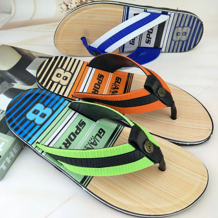 

9394P Hua Shoes Slipper Indoor Or Outdoor Beach Flip Flops Fashion Home Non-slip Breathable Slippers