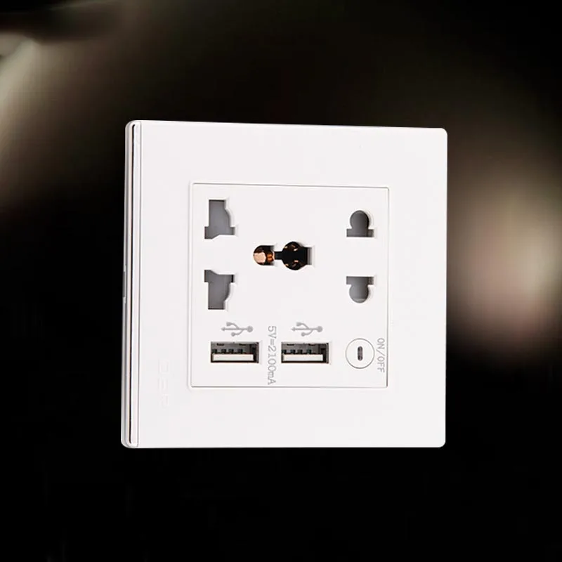 white usb sockets