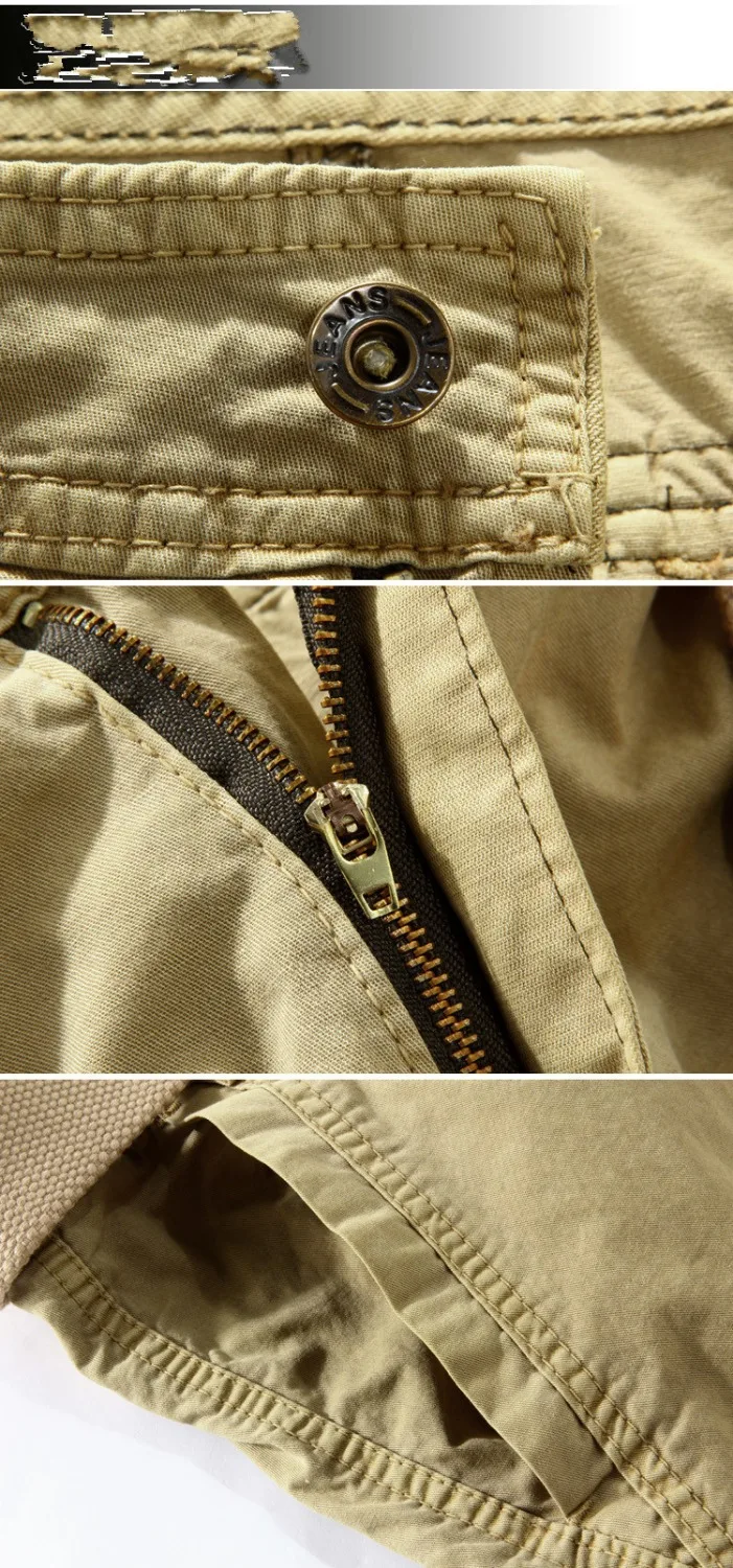 ZY New Solid Shorts Man Multi Pocket Summer Military Trousers Shorts Fold Knee Length Casual Cargo Shorts Pantalon Corto Hombre ZY New Solid Shorts Man Multi Pocket Summer Military Trousers Shorts Fold Knee Length Casual Cargo Shorts Pantalon Corto Hombre