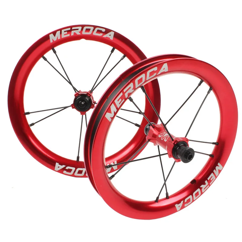 Cheap MEROCA Sliding kids Bike Wheel Set 12 inch wheelset K Bike S Balance Bicycle Modification High Rim sealed Bearing Palin Wheels 2