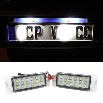 

Partol 2Pcs 18 LEDs Number License Plate Light 12V Ultra White 6000K Fit For Chevrolet Cruze 2009-2014 Not Fit For Cruze 2012