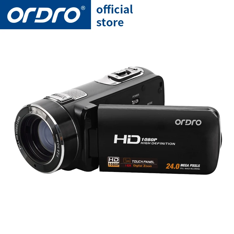 

Ordro Camcorder HDV-Z8 Plus 1080P FHD Digital Video Camera 3.0" LCD Touch Screen with Remote Control USB Port HDMI Output
