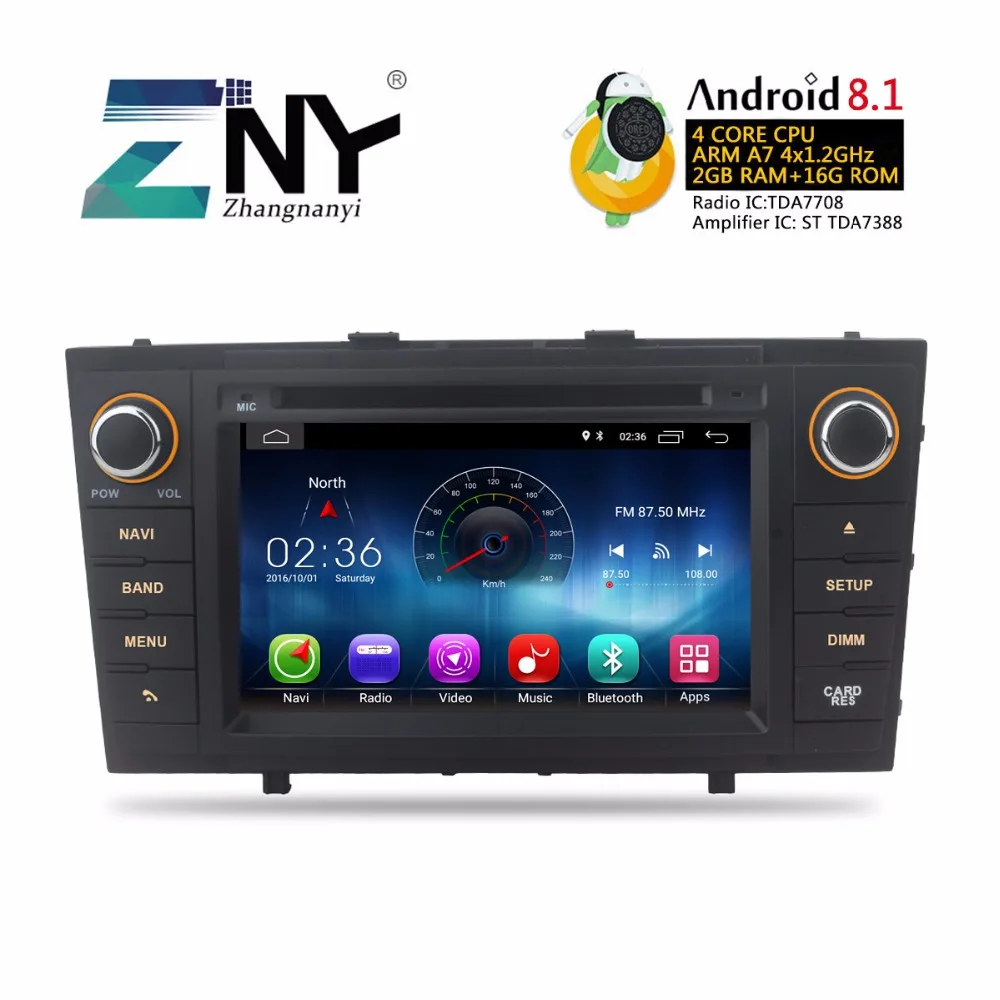 

7" Android 8.1 Car Stereo Auto Radio For Toyota Avensis T27 2009+ GPS FM RDS 2 Din Multimedia Audio Video DVD Player Gift Camera