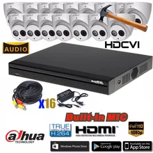 Сетевой видеорегистратор Dahua HCVR5116HS-S3 8ch cvi-камера безопасности Системы 2 мегапикселя 1080 P HAC-HDW1220EM-A Водонепроницаемый HDCVI камера видеонаблюдения IR аудио Камера