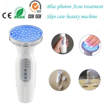Home Use Skin Health Care Anti Aging Acne Scar Mark Removal Facial Firming Moisturizing Bio Blue Light Led Photon Beauty Device