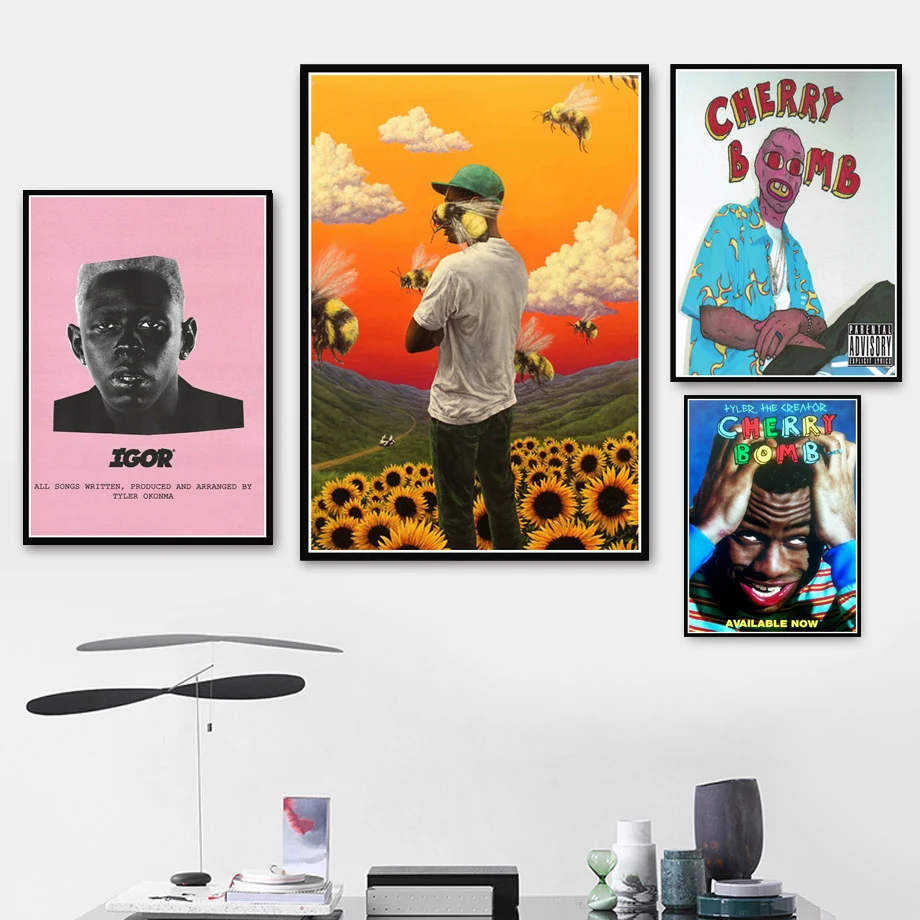

Poster Prints Tyler the Creator Flower Boy IGOR Rap Music Album Star Art Canvas Painting Wall Pictures Living Room Home Decor
