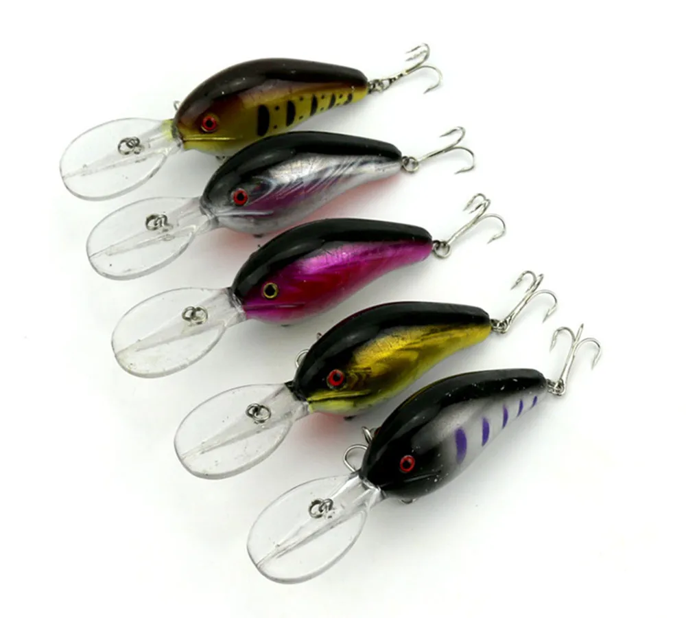 

5pcs hot sale 120mm hard Fishing lure Crank Bait tackleVIB PENCIL Crankbait Lure Bait (CB021) 12CM 21.2G 4#hooks