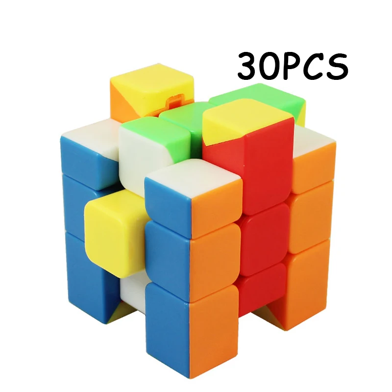 

30PCS MoYu Unequal 3x3x3 Magic cube Magic cube Speed Twist Puzzle Three-layered Cubo magico Education Toys For Children Neo Cube