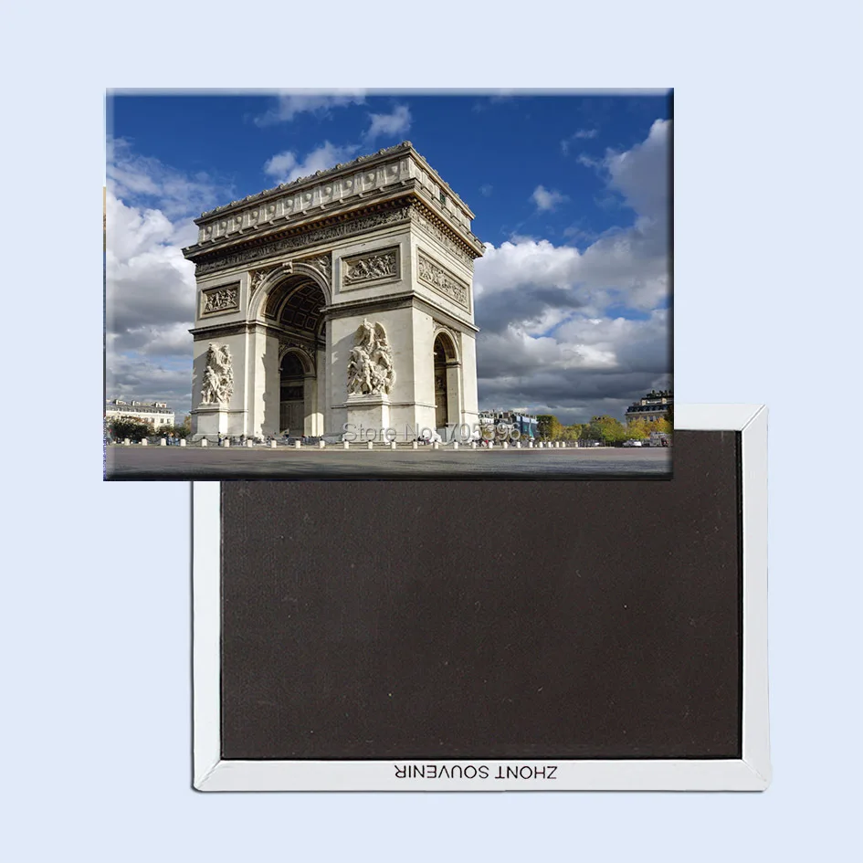 Сувенирные магниты для холодильника Arc De Triumph Paris 20719 туристические 78*54 мм|souvenir fridge