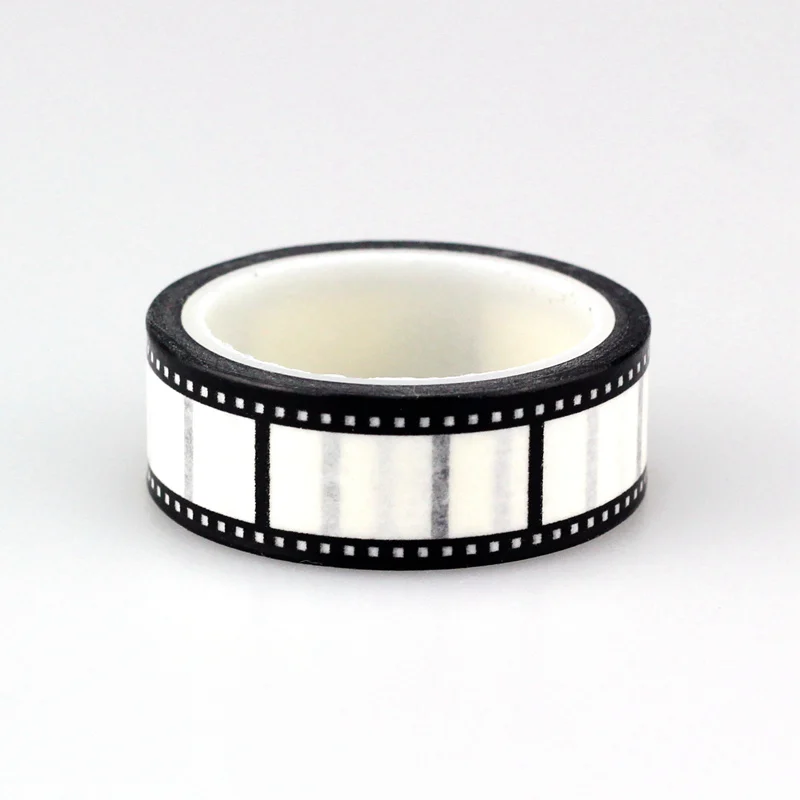 1.5cm *5m 1pc Cute Tape Black and White Negative film Decorative Washi