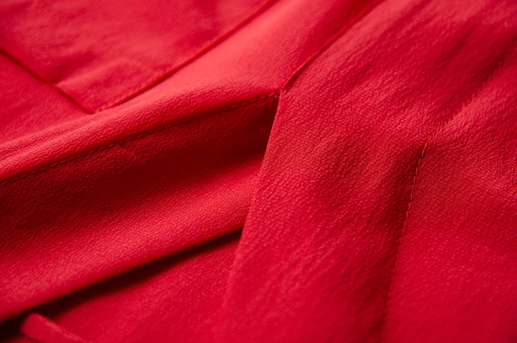 Женская футболка из натурального шелка с глубоким v-образным вырезом, однотонный топ, натуральный шелк, повседневный Топ, Blusas femininas, новинка, красный, белый