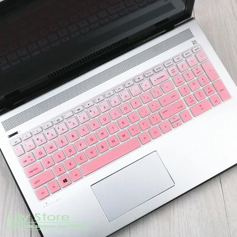 Для hp павильон X360 15,6 ''2-в-1 flaship сенсорным экраном ноутбука 15 15,6 дюймов Тетрадь силиконовый чехол Защитная крышка - Цвет: fadepink