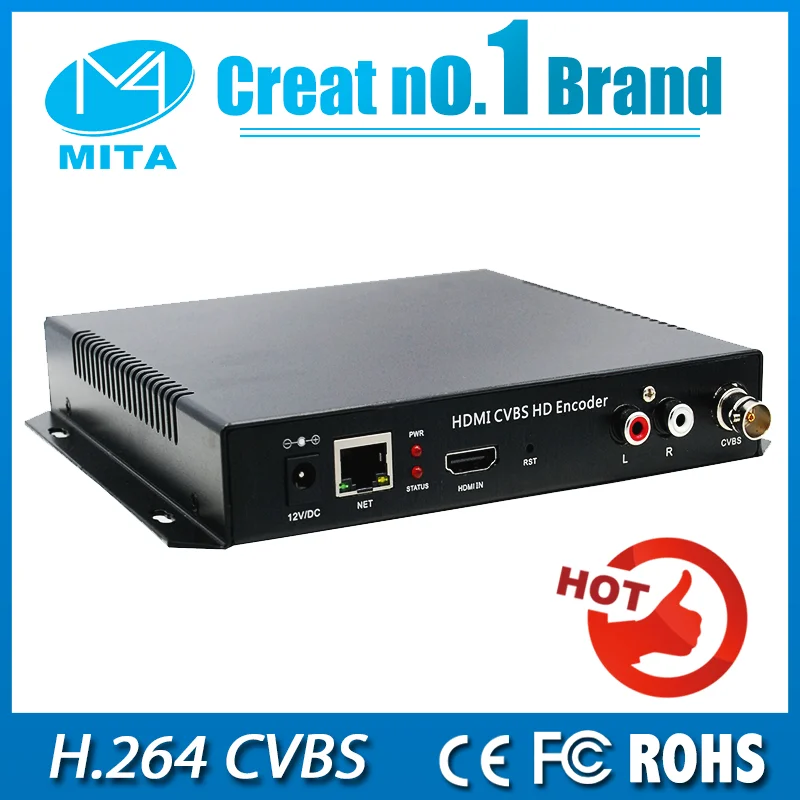 HD MPEG 4 AVC H.264 CVBS + hdmi независимый кодировщик для прямой трансляции с ip аудио