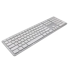 GuHo Ultra Slim Bluetooth Wireless Keyboard 104 Keys for Apple iOS ipad Keyboard Android Windows Notebook Gaming Home Office