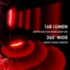 FSTE-luz trasera de bicicleta ultrabrillante Luz de bicicleta LED recargable por USB luz trasera de bicicleta 5 modos de luz con rojo + azul ► Foto 2/6